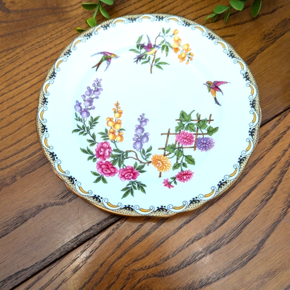 - Aynsley Mikado tea plate. Replacement for cup and saucer or china set.